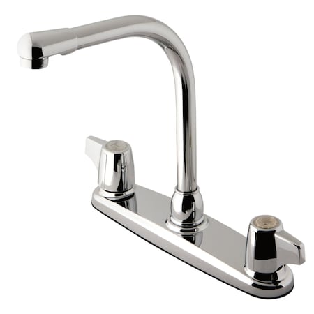 Kingston Brass KB741 8" Centerset Kitchen Faucet, Polished Chrome KB741